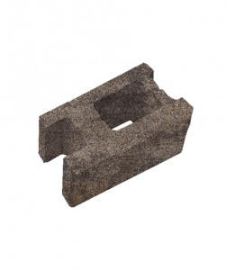 Блок пустотелый стеновой СКЦ(т)-5Л100кол 380*190*160 Искусственный камень  на колотой поверхности Доломит