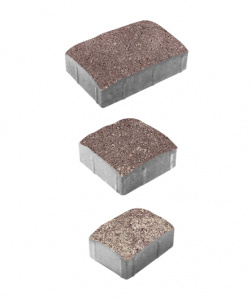 Тротуарные плиты "УРИКО" - А.1.УР.4  Искусственный камень Плитняк, комплект из 3 видов плит