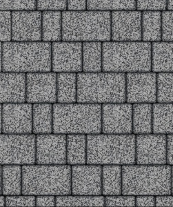 Тротуарные плиты "СТАРЫЙ ГОРОД" - Б.1.Фсм.8  Стоунмикс Серый с черным, комплект из 3 видов плит